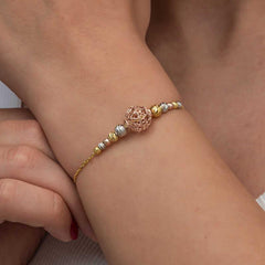 Silver Colored Ball Dorika Women's Bracelet