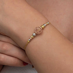 Silver Colored Ball Dorika Women's Bracelet