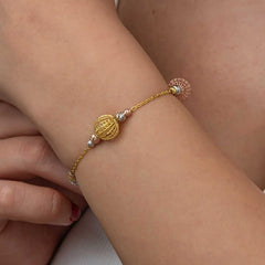 Silver Colored Ball Dorika Women's Bracelet