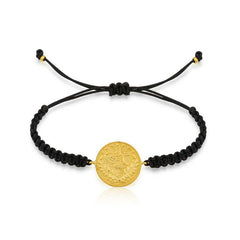 Silver Reşat Detailed Macrame Rope Bracelet