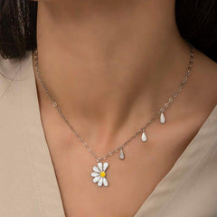 Silver Rhodium Daisy Loves Dislikes Ladies Necklace