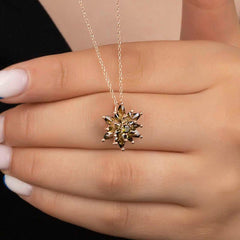 Collier femme en argent rose à 4 rangs avec fleur de lotus