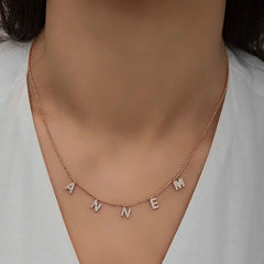 Silver Rose Mom Written Women's Necklace
