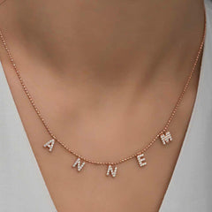 Silver Rose Mom Written Women's Necklace