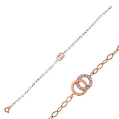 Silver Rose Joint Rings Women's Necklace