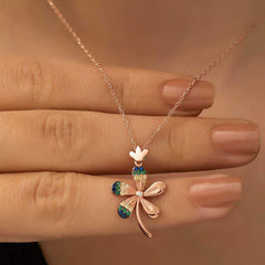 Silver Rose Flower Women's Necklace