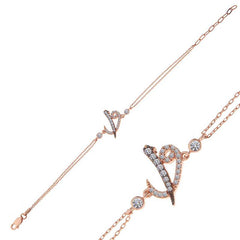 Bracelet femme Elif Vav en argent rose