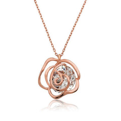 Silver Rose Women's Necklace
