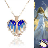 Silver Rose Heart Name Necklace for Women