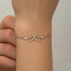 Bracelet papillon en argent pour femme