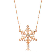 Silver Snowflake Women's Necklace