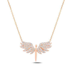 Collier pour femme Michael Angel en argent rose