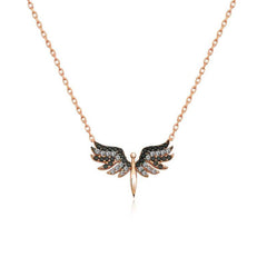 Collier pour femme Michael Angel en argent rose