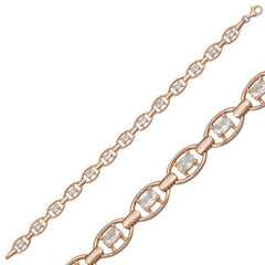Silver Rose Oval Waterway Women's Bracelet