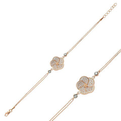 Silver Rose Daisy Women's Bracelet