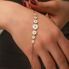 Bracelet femme Silver Rose Row Daisy