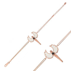 Bracelet Nymphe Rose en Argent