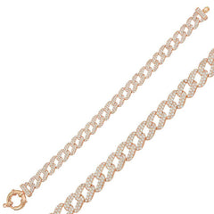 Silver Rose Stone Gurmet Women's Bracelet