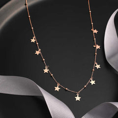 Silver Rose Star Dorika Women's Necklace
