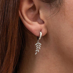 Silver Dangling Virgo Women's Earrings