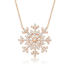 Silver Snowflake Women's Necklace