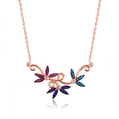 Silver Love Branch Women's Necklace