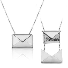 Silver Love Letter Women's Necklace