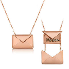 Silver Love Letter Women Necklace