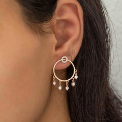 Silver Hoop Women's Earring
