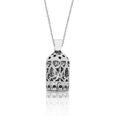 Silver Cylinder Cevsen Prayer Necklace