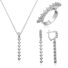 Silver Row Stone Women's Set