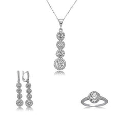Silver Row Four Stone Women's Set