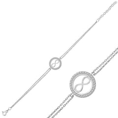 Bracelet femme infini en argent