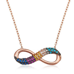 Silver Color Infinity Women's Necklace