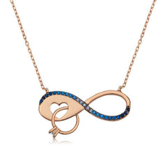 Silver Infinity Single Stone Necklace