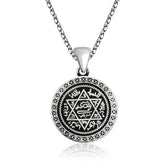 Silver Solomon Seal Necklace