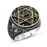 Silver Solomon Prophet Seal Men's Ring