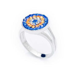 Silver Evil Eye Women's Ring