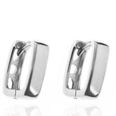 Silver Stoneless J Women's Earrings