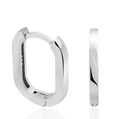 Silver Stoneless J Women's Earrings