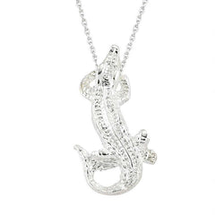 Silver Crocodile Women's Necklace