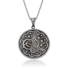 Silver Tughra Necklace