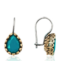 Silver Turquoise Drop Authentic Women's Earrings