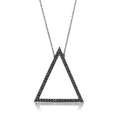Silver Triangle Women's Necklace