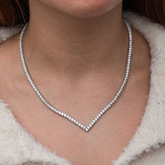 Silver V Model Waterway Women's Necklace