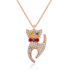 Silver Van Cat Necklace