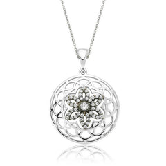 Silver Flower of Life Women's Necklace