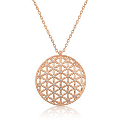 Silver Flower of Life Necklace