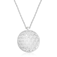Silver Flower of Life Necklace
