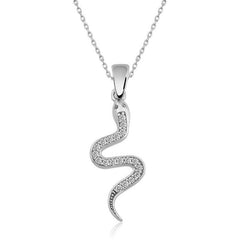 Silver Snake Women's Necklace